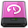 Pink Time Machine W Icon 32x32 png